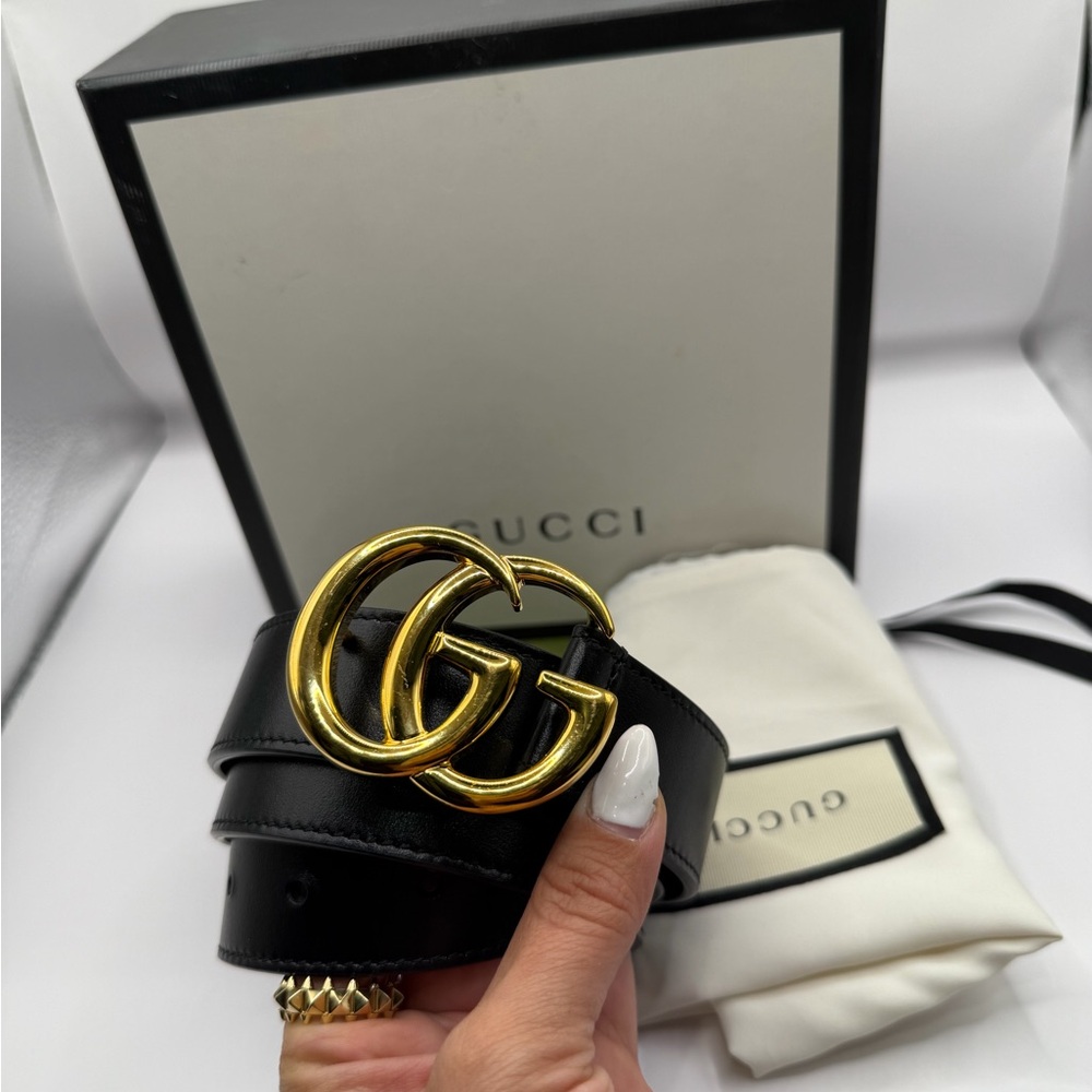 GUCCI Marmont Leather BELT - Picture 2 of 4